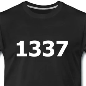 1337 leet t-shirt