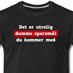 Det er utrolig dumme spørsmål du kommer med