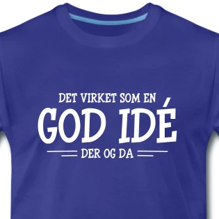 Det virket som en god idé der og da