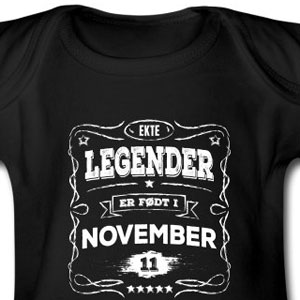 Ekte legender er født i november