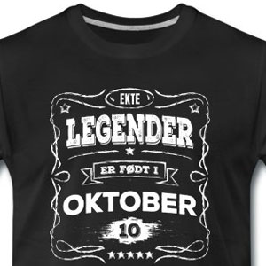 Ekte legender er født i oktober