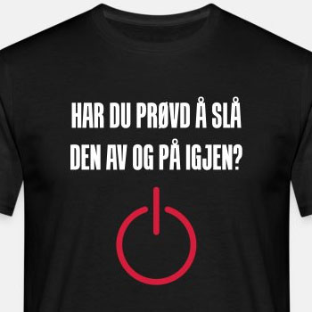 Har du prøvd å slå den av og på igjen?