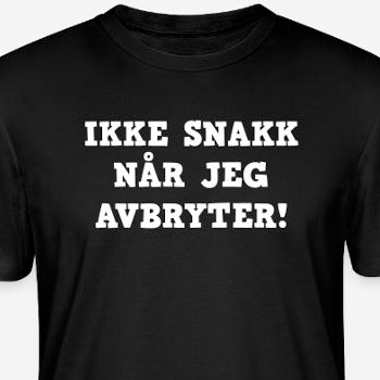 Ikke snakk når jeg avbryter