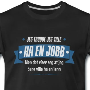 Jeg trodde jeg ville ha en jobb ...