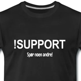 !Support - Spør noen andre!