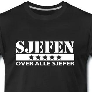 Sjefen over alle sjefer t-skjorte