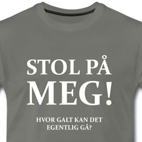 Stol på meg! Hvor galt kan det egentlig gå?