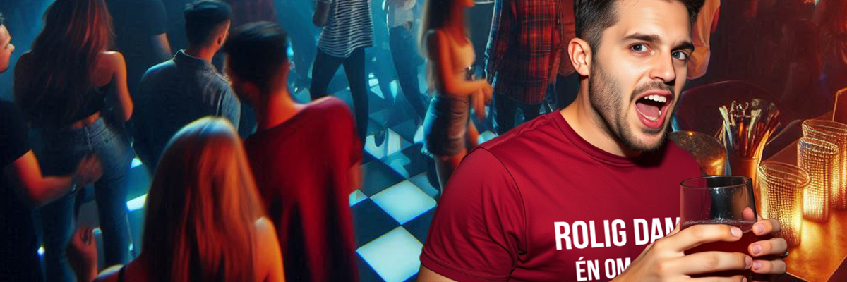 Fest og moro T-skjorte Trykk